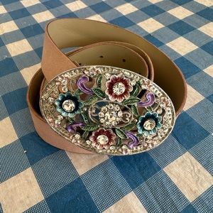 Jane Norman Belt with Super Blinged-out Buckle